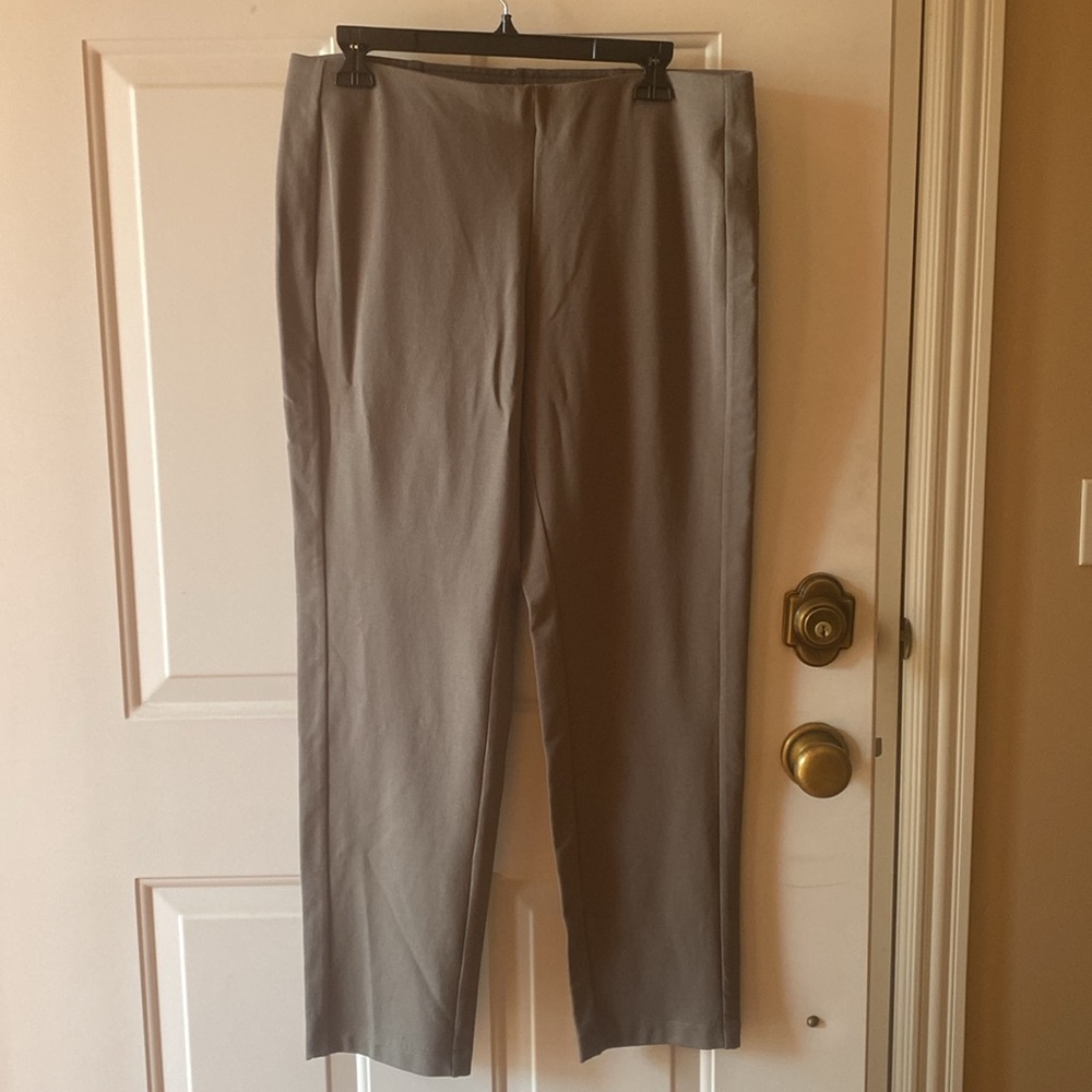 J.Jill Pima Cotton Slim Leg Pants Portobello Brown Women’s MP Petite Stretch